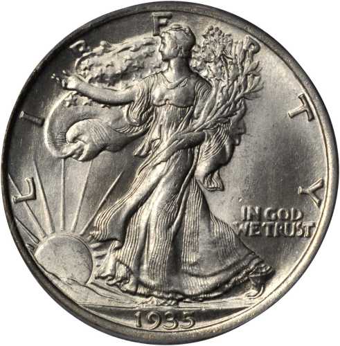 1935 Walking Liberty Half Dollar. MS-65 (PCGS).