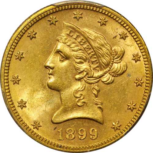 1899-O Liberty Head Eagle. MS-63 (PCGS). CAC.