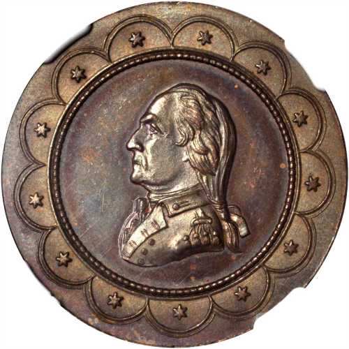 1778 (ca. 1862) George Hampden Lovetts Headquarters Series -- No. 6, Tappan. Second Obverse. Copper.