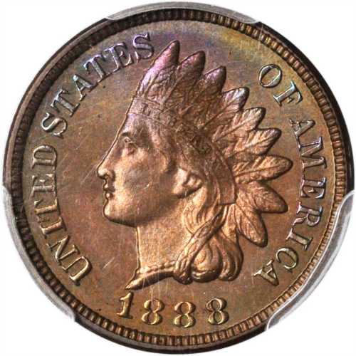 1888 Indian Cent. Proof-65 BN (PCGS). CAC.