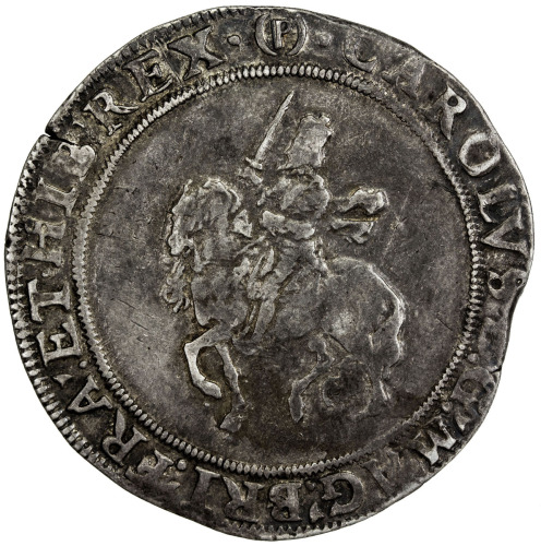 World Coins - Europe，ENGLAND: Charles I, 1625-1649, AR crown (29.84g), ND (1643-4), KM-133, S-2761, 