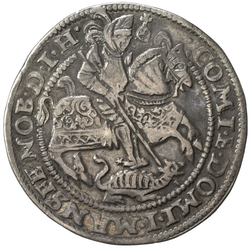 World Coins - Europe，MANSFELD-FRIEDEBURG: Peter Ernst I, 1532-1604, AR thaler (28.70g), Eisleben, 15