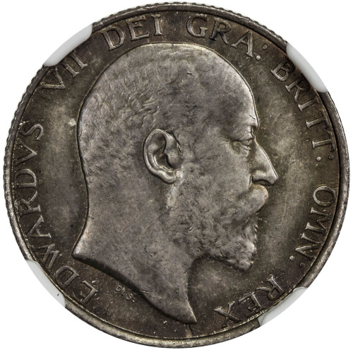 World Coins - Europe，GREAT BRITAIN: Edward VII, 1901-1910, AR shilling, 1902, KM-800, S-3982, a love