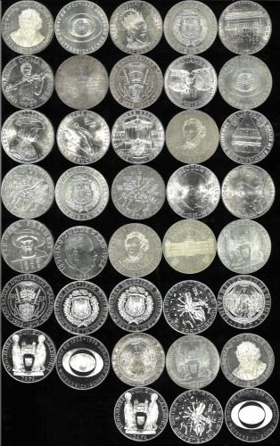 AUSTRIA オーストリア 50Schilling 各种 返品不可 要下见 Sold as is No returns AU~UNC&Proof