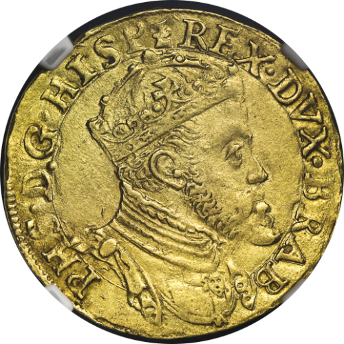 BELGIUM Brabant ブラバント Real d‘or ND(1555~76) NGC-MS62 AU~UNC