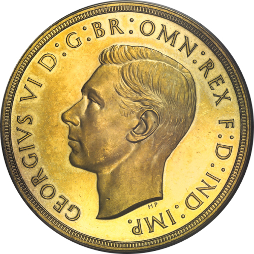 GREAT BRITAIN George VI ジョージ6世(1936~52) 5Pounds 1937 PCGS-PR63 DCAM Proof UNC