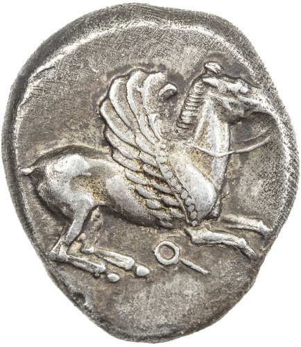 Ancient - Greek，CORINTH: Corinthia: Anonymous, circa 480-400 BC, AR stater (8.55g), Pegasus flying r