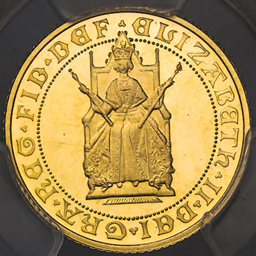 GREAT BRITAIN Elizabeth II エリザベス2世(1952~) 1/2Sovereign 1989 PCGS-PR66 DCAM Proof