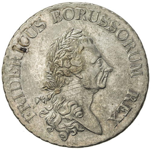 World Coins - Europe，PRUSSIA: Friedrich II, 1740-1786, AR thaler (22.06g), 1786-A, KM-332.1, Dav-254