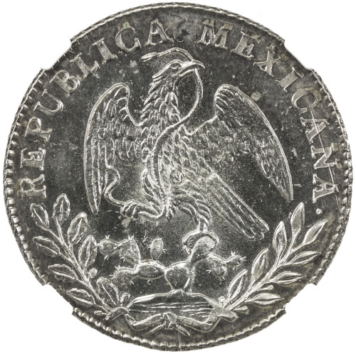 World Coins - The Americas，MEXICO: Republic, AR 2 reales, 1861-Mo, KM-374.10, assayer CH, semi-proof