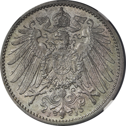 GERMANY Empire ドイツ帝国 Mark 1913J  NGC-MS64 UNC+
