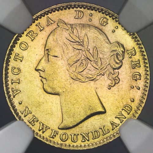 CANADA Newfoundland ニューファンドランド 2Dollars 1882H NGC-MS61 AU