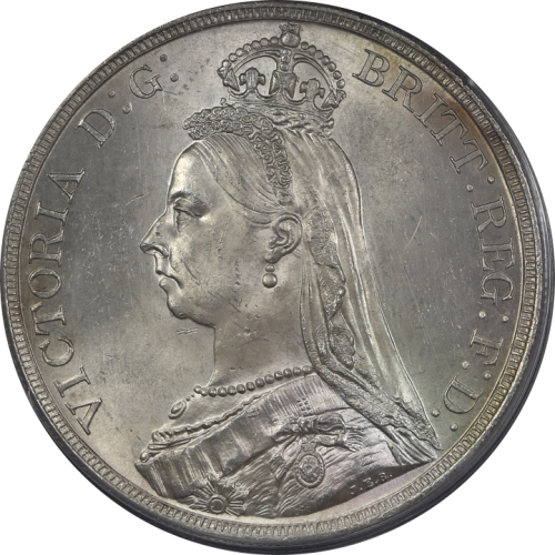 GREAT BRITAIN Victoria ヴィクトリア(1837~1901) Crown 1887 PCGS-MS63 UNC