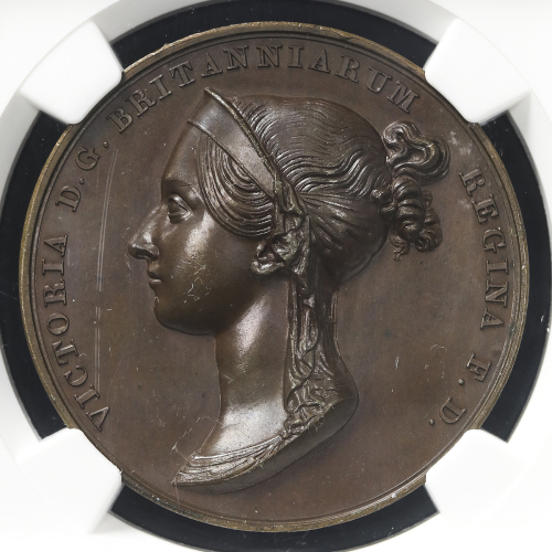 GREAT BRITAIN Victoria ヴィクトリア(1837~1901) AE Medal 1838 NGC-MS65BN UNC+