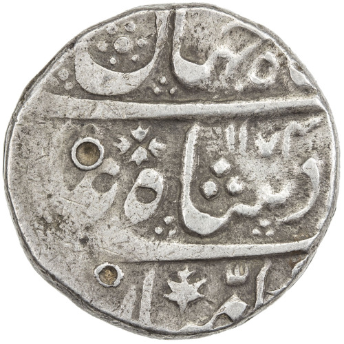 India - Mughal Empire，MUGHAL: Shah Jahan III, 1759-1760, AR rupee (11.28g), Hasanabad, AH1174 year o
