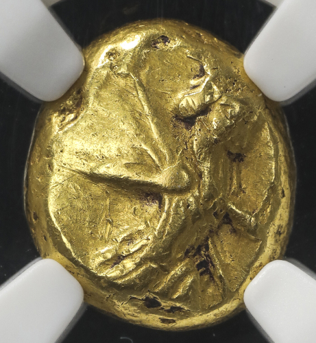 Achaemenid Empire,Lydia アケメネス朝ペ儿シア,リディア AV Daric ア儿タクセ儿クセス1世~ア儿タクセ儿クセス2世 450~375BC  NGC-Ch.VF“Strike