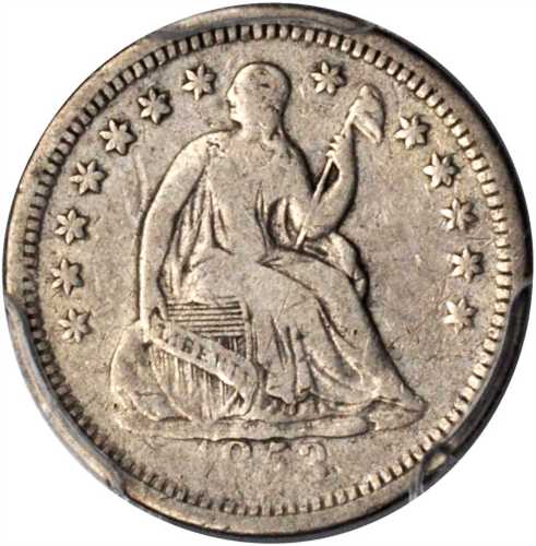 1853-O Liberty Seated Half Dime. No Arrows. V-1. Fine-12 (PCGS).