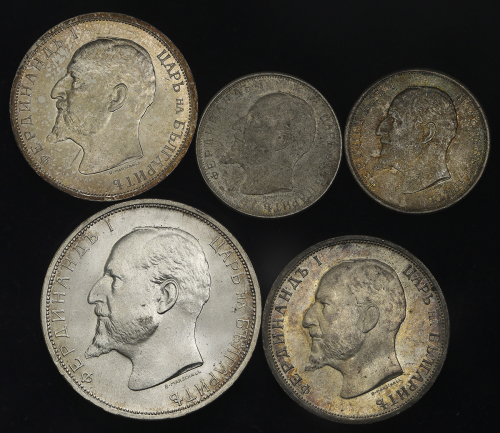 BULGARIA ブ儿ガリア 50Stotinki 1913,16/Lev 1913(×2)/2Leva 1913 返品不可 要下见 Sold as is No returns AU~UNC