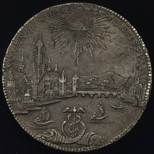 GERMANY Frankfurt フランクフ儿ト Taler 1772PCB light adjustment 軽いアジャストメントマーク VF