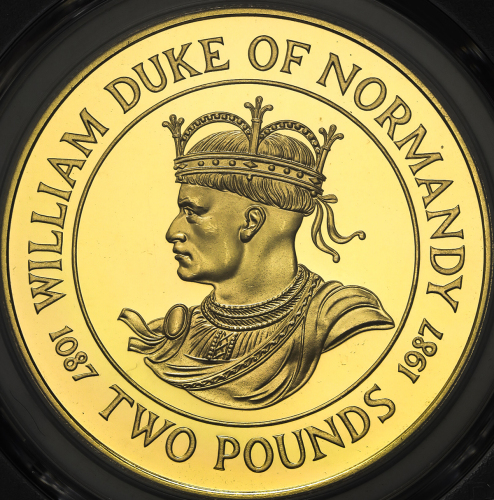 GUERNSEY ガーンジー 2Pounds in Gold 1987 PCGS-PF64 DCAM  Proof