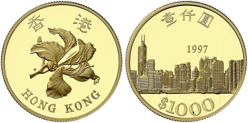 Lot 990.ÜBRIGES AUSLAND. HONGKONG -Sonderverwaltungs zone der Volksrepublik China. 1000 Dollar 1997,