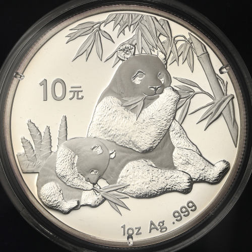 2007年熊猫纪念银币1盎司 完未流通