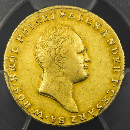 POLAND ポーランド 25Zlotych 1817IB PCGS-AU53 -EF