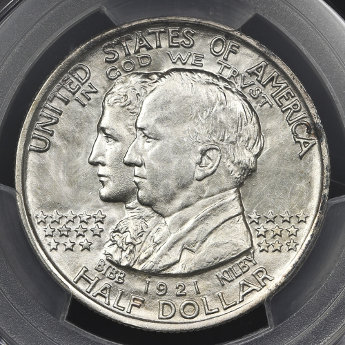USA アメリカ合众国 50Cents 1921  PCGS-UNC Details”Cleaning” 洗浄 AU