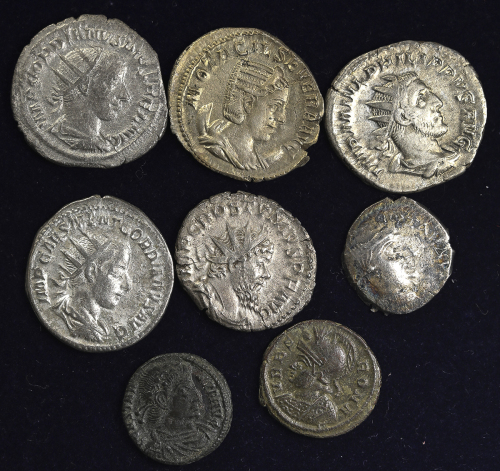 Roman Empire‘s lot ローマ帝国のロット AR Denarius 5枚ほか各种 返品不可 要下见 Sold as is No returns F~EF