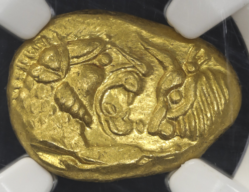 Kingdom of Lydia リディア王国 AV Light Stater Croesus クロイソス 561~546BC NGC-Gem MS“Strike5/5 Surface5/5“ UNC