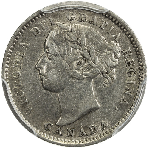 World Coins - The Americas，CANADA: Victoria, 1837-1901, AR 10 cents, 1889, KM-3, key date and rare i