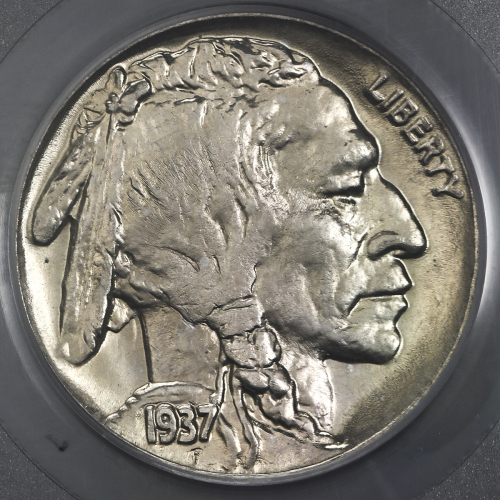 USA アメリカ合众国 5Cents 1937D  PCGS-MS65 UNC~FDC