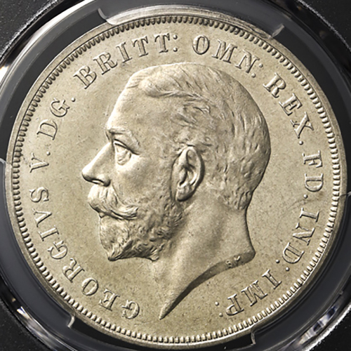 GREAT BRITAIN George V ジョージ5世(1910~36) Crown 1935 PCGS-SP62 见本打ち -UNC