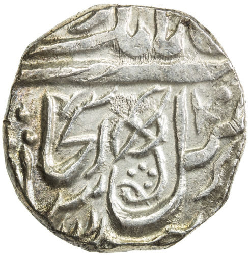 India - Princely States，SIKH EMPIRE: AR rupee (11.06g), Multan, VS1888, KM-86, Herrli-11.03.04, flow