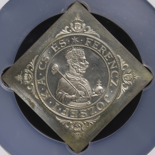 HUNGARY ハンガリー Pattern Klippe Taler 1896KB NGC-PF64 Proof UNC+