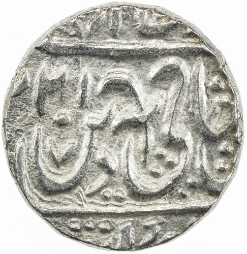 India - Princely States，ROHILKHAND: AR rupee (11.05g), 