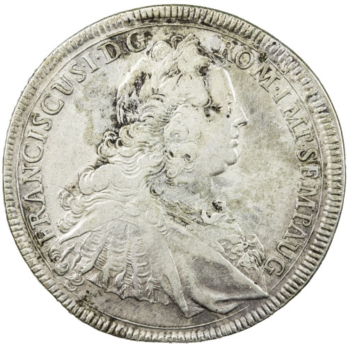 World Coins - Europe，AUGSBURG: Francis I, 1745-1765, AR thaler, 1764, KM-183, Dav-1929, FRANSISCUS I