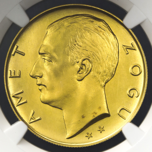 ALBANIA ア儿バニア Prova 100Franga-Ari 1926R NGC-MS66 -FDC