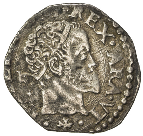 World Coins - Europe，NAPLES: Felipe II, 1556-1598, AR carlino (2.79g), ND (1594-8), MIR-182/6 var, c