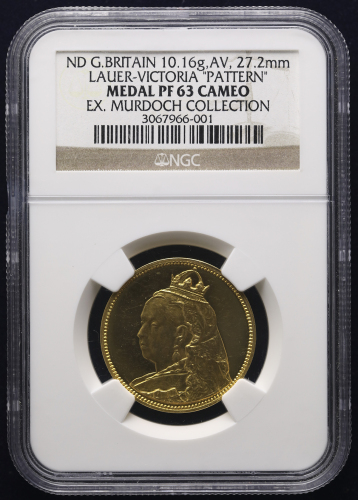 GREAT BRITAIN Victoria ヴィクトリア(1837~1901) AV Medal ND NGC-PF63 Cameo Proof UNC