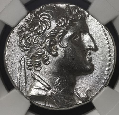Seleucid Kingdom セレウコス朝シリア AR Tetradrachm Alexander I アレクサンドロス1世バラス 152~145BC NGC-MS“Strike5/5 Surfa