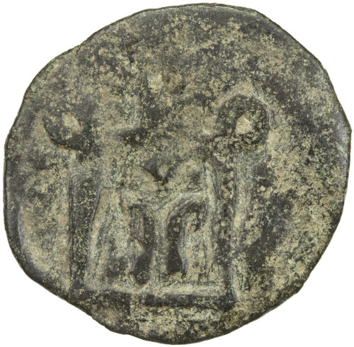 World Coins - Europe，TATAR-GENOESE: Anepigraphic, ca. 1360, AE follaro (0.73g), [Enisala], ND, Zeno-