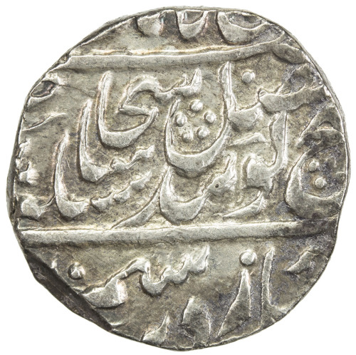India - Princely States，SIKH EMPIRE: AR rupee (11.06g), Lahore, VS1870, KM-66.1, Herrli-08.06, sprig