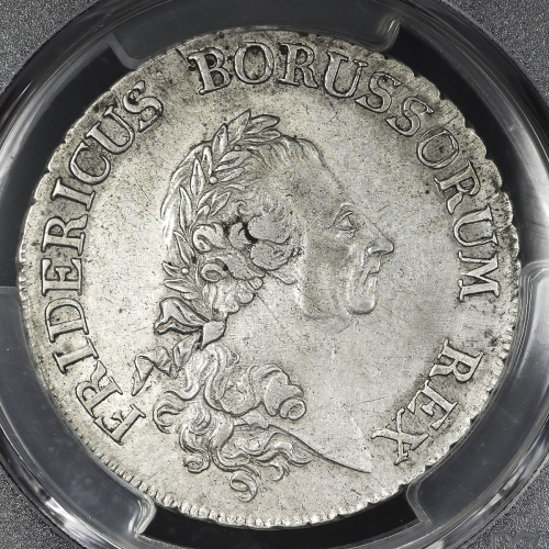 GERMANY Prussia プロイセン Taler 1785A PCGS-AU Details“Cleaning“ 洗浄 EF