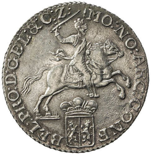 World Coins - Europe，GELDERLAND: Dutch Republic, AR ½ ducaton, 1785, KM-101.2, Delmonte-1045, classi
