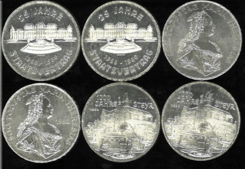 AUSTRIA オーストリア 500Schilling 各种 返品不可 要下见 Sold as is No returns UNC