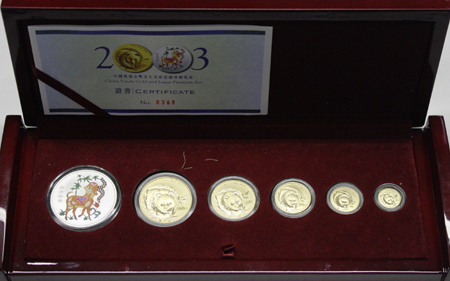 2003年熊猫纪念一组 完未流通