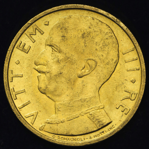 ITALY Kingdom 统一王国 50Lire 1932R -EF