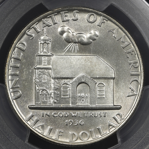 USA アメリカ合众国 50Cents 1936 PCGS-UNC Details“Cleaning“  洗浄 AU