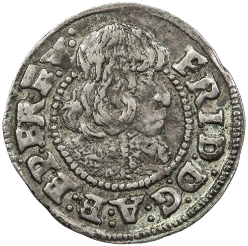 World Coins - Europe，BREMEN & VERDEN: Friedrich II (of Denmark), 1634-1646, AR 1/6 thaler (düttchen)